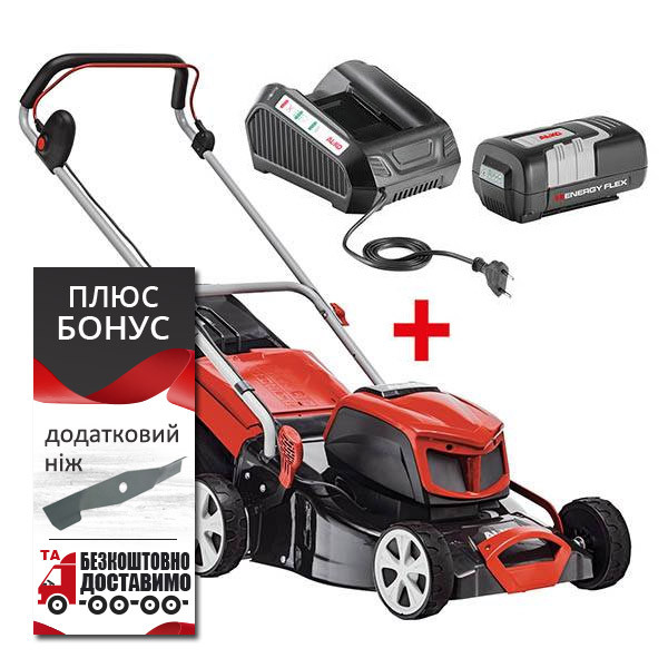 Аккумуляторная газонокосилка AL-KO 42.9 Li Energy Flex (с АКБ 4А/час)
